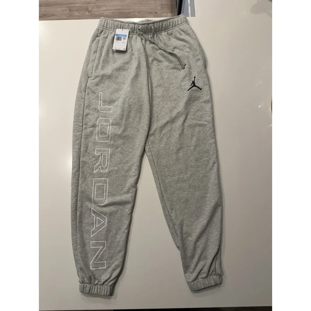 Jordan Sport Crossover Fleece Sweatpants Mens M Grey Dri-FIT Activewear